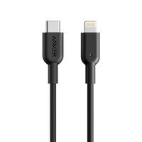 Anker 安克 A8633 MFi认证 Type-C转Lightning 数据线 TPE 1.8m 黑色