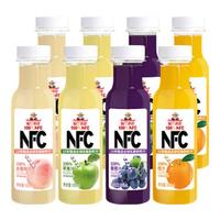 福兰农庄 100%纯果汁组合装 4口味 1L*4瓶（葡萄汁+苹果汁+缤纷水果复合果汁+热带风情复合果汁）