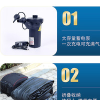自动充气船橡皮艇加厚钓鱼船耐磨气垫折叠户外救生儿童小船皮划艇