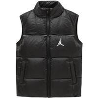 NIKE JORDAN耐克AJ童装男女童羽绒马甲冬季儿童加绒内里保暖上衣 正黑色 110 /56 【身高104-110cm】 110/56(5)