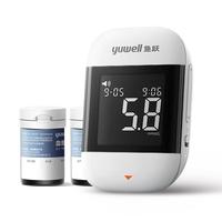 鱼跃921血糖仪家用脱氢酶语音播报大屏  仪器+100支低痛试纸