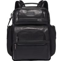 TUMI 途明 Alpha 3系列 男士皮质公文背包 09603580DL3 黑色 中号