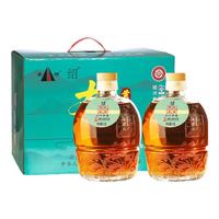 圣塔绍兴黄酒本色原酒无焦糖色二十年陈花雕酒手工纯粮黄酒玻璃坛 半干型 20年陈 1.5L 2坛 礼盒装