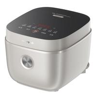 九阳 电饭煲4L大容量家用5-8人一体式智能触屏多功能大功率晶钻不粘防溢蒸饭-银色- 4L