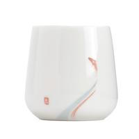 南山先生 茶杯家用茶具个人品茗杯陶瓷功夫茶具中式喝茶杯素锦莲华主人杯 素锦莲华主人杯_金鱼款 XXS-6