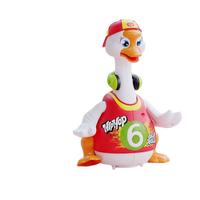 汇乐玩具（HUILE TOYS）摇摆鹅婴幼儿童电动玩具1-3岁宝宝早教音乐玩具 升级版红色 电池版