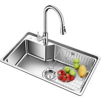 OULIN 欧琳 OLWGJ312+CFL002 水槽龙头套装 730*450*210mm