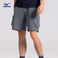 Mizuno美津浓春夏男子复古水洗休闲运动大口袋短裤HERITAGE系列 90/炭灰色 3XL