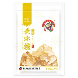 京糖 冰糖 黄冰糖1000g中华 调味冲饮泡酒烘焙 黄冰糖1kg