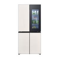 LG 乐金 F678MC35A 风冷十字对开门冰箱 671L 黑色