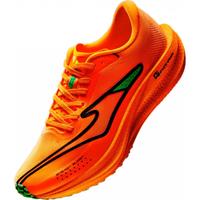 鸿星尔克极风2跑步鞋男款秋季专业竞训跑鞋防滑缓震运动鞋体测男鞋 荧光鲜橙/正黑 42