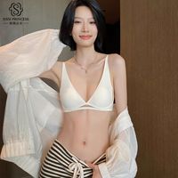 百亿补贴：茜茜公主 SISSI PRINCESS 法式内衣女薄款透气兔耳杯性感深v小胸无钢圈无痕文胸夏