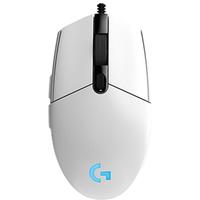 罗技 G102二代 有线游戏鼠标 白色 套装含鼠标垫