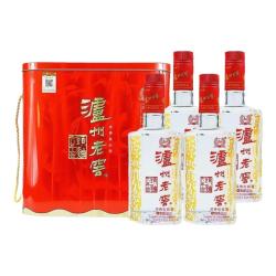 泸州老窖 六年窖头曲铁盒 52度 500ml*4瓶 礼盒装 浓香型白酒