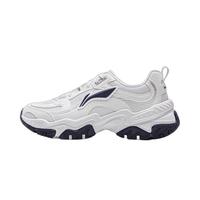 李宁 LI-NING红糖减震回弹休闲鞋男25春季潮流复古轻量柔软运动鞋AGCV127 【25年款】标准白/银色(127款)-3 42