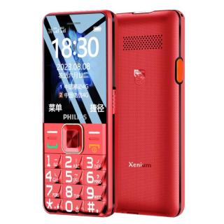 飞利浦 E568A 超长待机 绚丽红 3GB 32GB 4G全网通老人手机