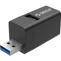 ORICO 奥睿科 USB3.0集线器 一分三 铝合金 黑色