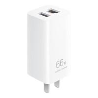 HUAWEI 华为 P0003 氮化镓充电器 USB-A/Type-C 66W 白色