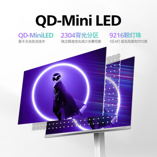 PHILIPS/飞利浦 27M2N6801M 4K160/320Hz双模MiniLED 27英寸电竞显示器 白色