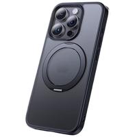 倍思支点壳【旋转支架】适用iphone16promax手机壳苹果16promax保护套透明磁吸支架防摔MagSafe充电 【360°旋转支架】全透明