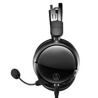 audio-technica 铁三角 ATH-GDL3 封闭式 耳罩式头戴式动圈降噪有线耳机 黑色 3.5mm
