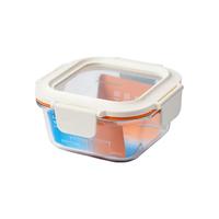 PLUS会员、国家补贴：LOCK&LOCK 耐热玻璃饭盒 微波炉水果保鲜盒 750ml 新品20周年 白 方形