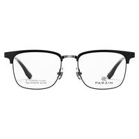 ZEISS/蔡司 轻商务 近视眼镜  蔡司佳锐1.60冰蓝高清膜400度内 亮黑色