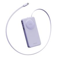  iWALK/爱沃可 双向快充 充电宝 伸缩线  香芋紫 10000mAh