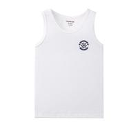 英博伦女童背心纯棉夏薄款儿童内穿打底上衣中大童女孩护肚小背心 白色+粉色+玫红（有无胸标随机） 110参考身高98-108cm体重13-21kg