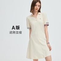 意大利小帆船 25春夏透气百搭运动裙子女士polo连衣裙