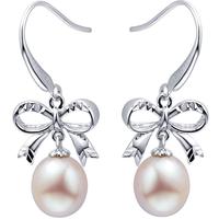 CHOW TAI FOOK 周大福 AQ32608 蝴蝶结925银珍珠耳环