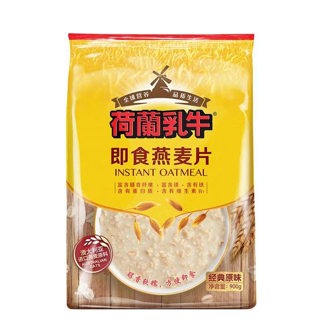 荷兰乳牛 即食燕麦片 经典原味 900g