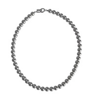 QUAMER真多麻珍珠做项链女感颈链2024新款毛衣链 珍珠项链6mm