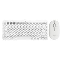 logitech 罗技 K380 无线键盘+Pebble 无线鼠标 键鼠套装 白色