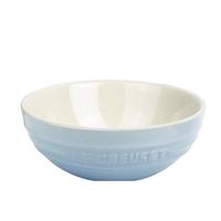 酷彩(Le Creuset)炻瓷创意沙拉水果菜盘家用15cm多功能碗多功能汤面饭碗水果沙拉 15cm水晶蓝-无原厂包装