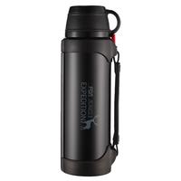 富光保温壶大容量保温杯不锈钢水杯男女便携户外旅行热水壶车载保温暖瓶 黑色1900