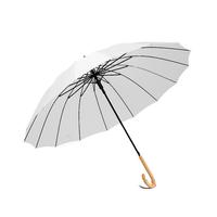 Le Bronte 朗特乐 16骨直杆晴雨伞 弯柄款 白色