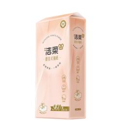 洁柔 纸巾抽纸面巾纸立体压花挂抽4层320抽*4大包整箱卫生纸家用
