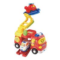 伟易达（VTECH）神奇轨道车系列自由拼接智能感应电子声光早教1-5岁宝宝  大消防车