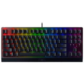 雷蛇 黑寡妇蜘蛛V3 竞技版 87键 有线机械键盘 黑色 雷蛇黄轴 RGB