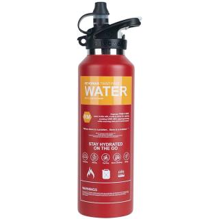 REVOMAX 保温吸管杯成人户外骑行保冷杯男士车载保温杯592ml- 中国红 中国红 592ml