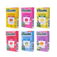 Ricola/利口乐润喉糖无糖薄荷糖护嗓  进口糖果 清新口气柠檬薄荷糖40g*5盒 经典原味 40g*5盒