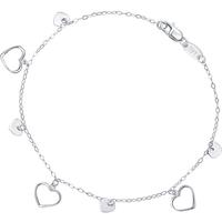 Chow Sang Sang 周生生 45262B 心形Pt950铂金手链 18cm 1.5g