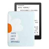 汉王(Hanvon)6英寸电子书阅读器 墨水屏电纸书 智能阅读本电子纸 冰山灰4+32G款+幸运花保护套.套装 幸运花保护套组合装