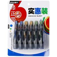 LPS 乐普升 修正带 5mmx12m 6支装 2蓝2绿2黄