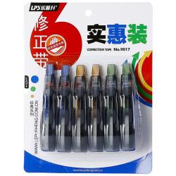 乐普升 修正带 5mmx12m 6支装 2蓝2绿2黄