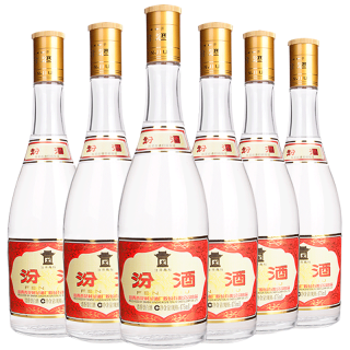 汾酒 黃蓋玻汾 53%vol 清香型白酒 475ml*6瓶