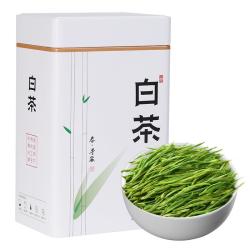 七春 安吉白茶叶明前绿茶春茶珍稀白茶自己喝小罐125g装