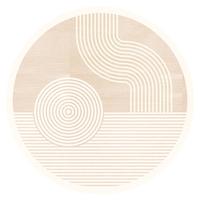 圣瓦伦丁圆形地毯转椅地垫客厅卧室书房电脑椅垫子防滑保护垫厚直径120cm