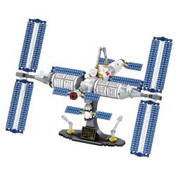 森宝积木 星灿大海系列 203018 空间站 积木玩具